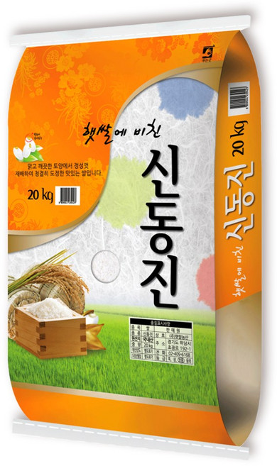 푸드앤픽 햅쌀 햇쌀에 비친 신동진 20kg 호남평야 간척지쌀, 1개, 상