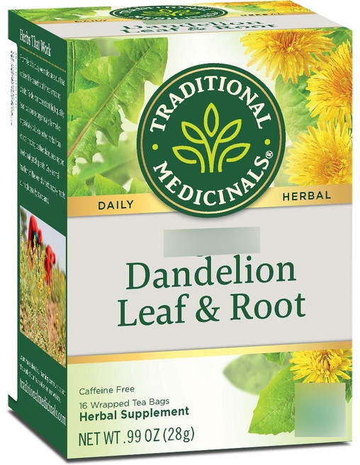 트레디셔널메디시널스 허벌 티 단델리온 리프 & 루트, 1.75g, 16개입, 1개