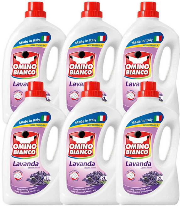 오미노비앙코 네이처프레쉬 라벤더 뉴 액상세제 본품, 2L, 6개