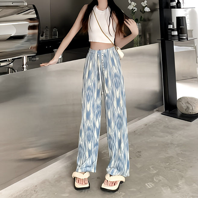 나무나루 여성 쿨링 플리츠 냉장고 바지 4색