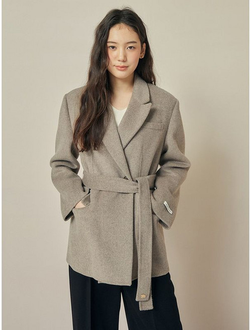 JJ지고트 울 캐시미어 블렌드 싱글 핸드메이드 자켓 GRAP0JK311