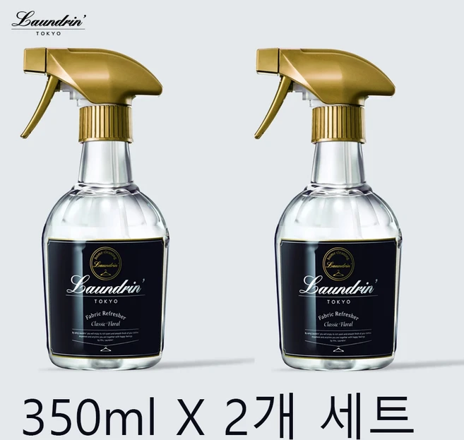 란도린 섬유탈취제 클래식 플로럴 탈취 스프레이 370ml x 2개, 1개입 - 쿠팡