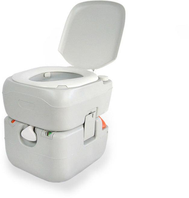 캠핑 고급형 이동식 변기 화장실 4822T, 1개, 그레이