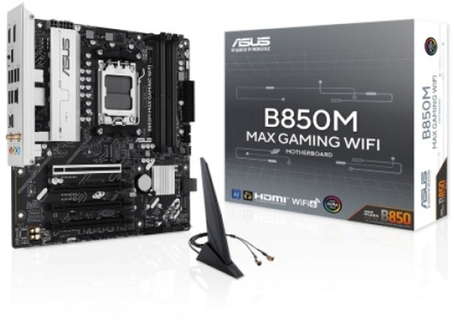 [ASUS] B850M MAX GAMING WIFI 대원씨티에스 (AMD B850/M-ATX)