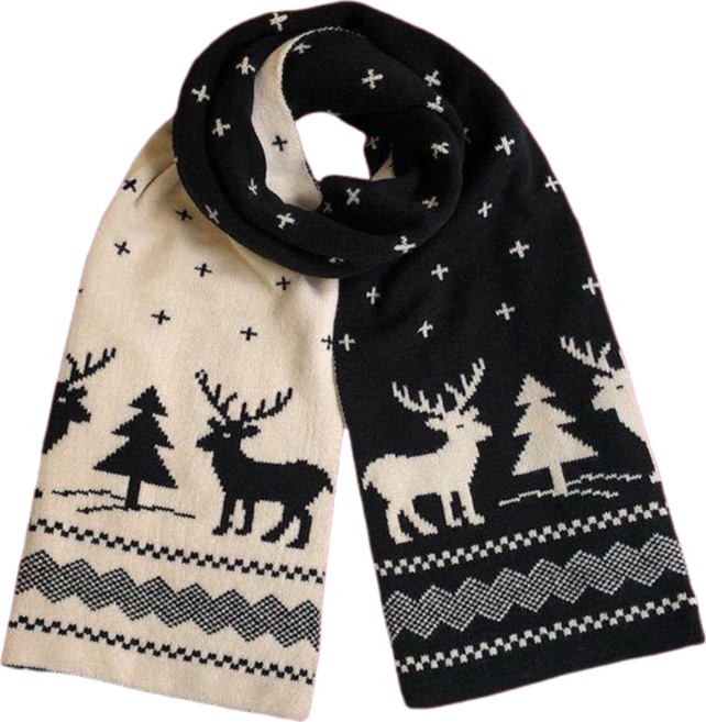 가을 겨울 따뜻한 워머 커플 머플러 크리스마스 시즌 스카프 크리스마스 선물