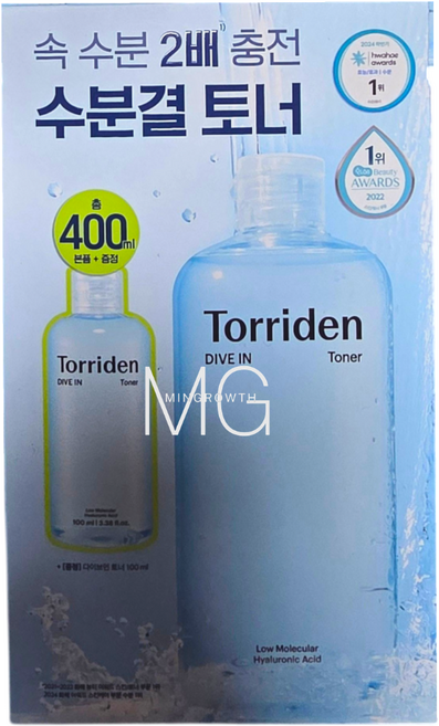 토리든 다이브인 저분자 히알루론산 토너 300ml + 100ml, 1개