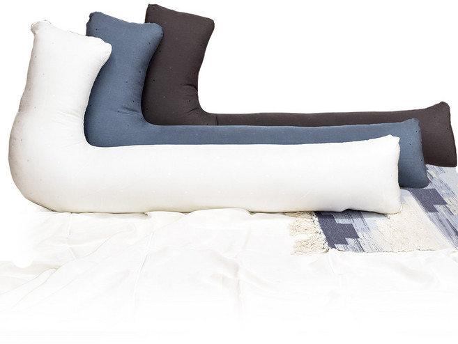 마벨러스홈데코 시원한 쿨감 냉감 인견 L자 L자형 임산부 바디필로우 안고자는베개 긴쿠션, 핑크