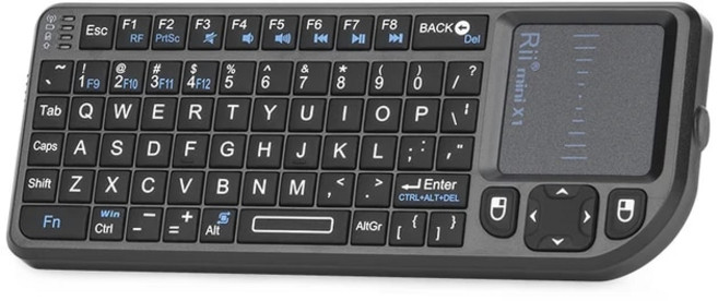 Rii X1 2.4GHz 미니 무선 키보드 안드로이드 TV 박스/PC/노트북용 터치 패드 영어/RU/ES/FR, 02 English Keyboard, 02 English Keyboard