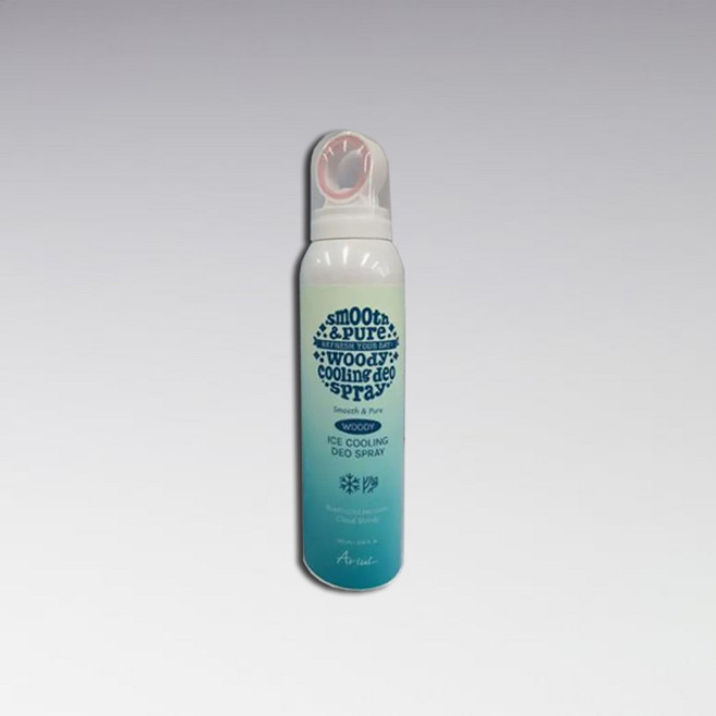 8위 - 아리얼 스무스 앤 퓨어 아이스 쿨링 데오 스프레이 클라우드 우디, 1개, 150ml