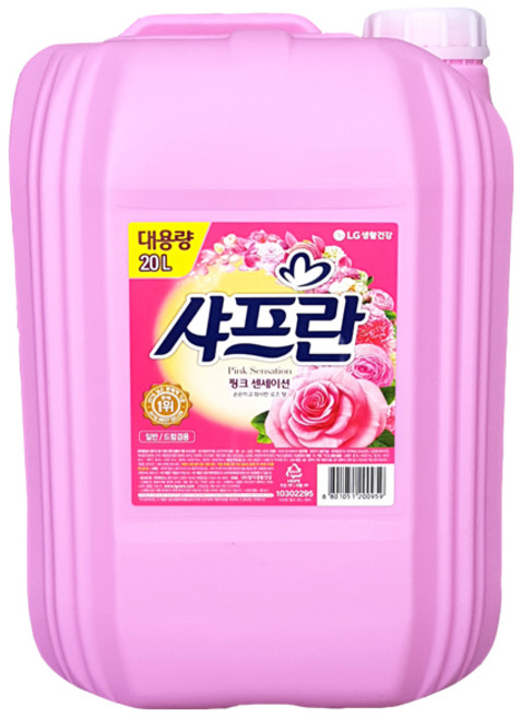 LG생활건강 샤프란 20L 섬유유연제 대용량 - 1통, 1개