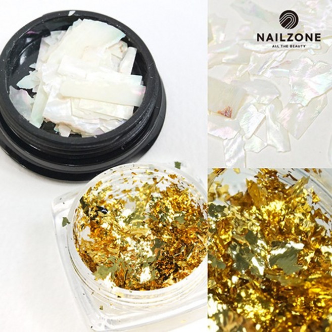 금박+자개네일조각 세트, 1개