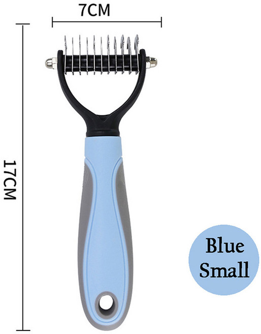 반려동물 털 제거 브러시 강아지 제거기 고양이 빗 손질 용품, 507-Blue S