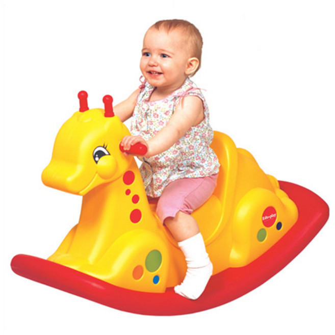 쿠쿠토이즈 흔들 기린 타기 놀이 동물 완구 실내 유아 장난감