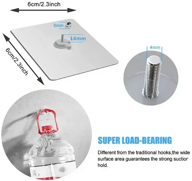 문짝지그 0PCS 나사 벽 마운트 드릴링 스티커 없음 스지 그림에 대 한 프레임 옷걸이, 03 0PCS 4