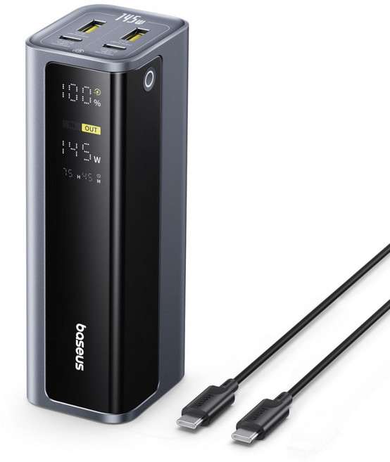 Baseus倍思 LQ EnerGeek GP12 20800mAh 145W 數顯快充行動電源, 星元鈦, PPAP20E5