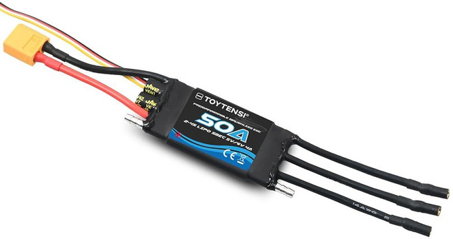 TOYTENSI 80A 2 u20136S 수냉식 브러시리스 마린 ESC XT90 및 4.0mm 불릿 커넥터가 장착된 보트 ESC용, 08 50A ESC