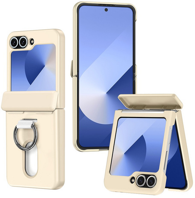 YINUO 갤럭시 z플립 5 6 7 FE 자동 힌지 보호 카드 수납 휴대폰 핑거링 케이스