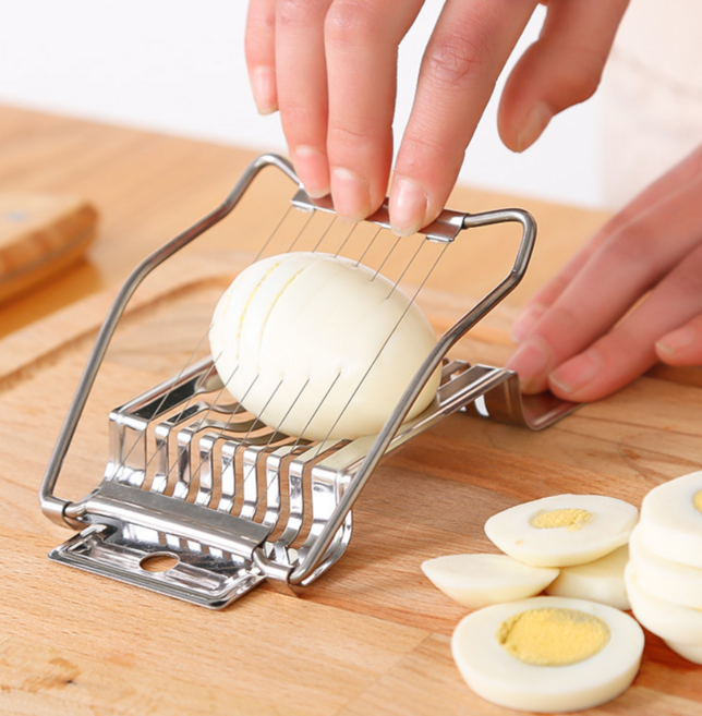 일상부엌 스테인레스 에그 슬라이서 계란 커팅기, 1개