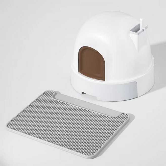 POPSONIC 24H 냄새제거 후드형 고양이화장실 세트, 1개