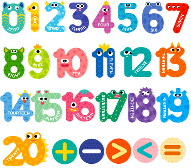 푸르베베 자석 유아 첫 퍼즐, 1개, 숫자, 26피스