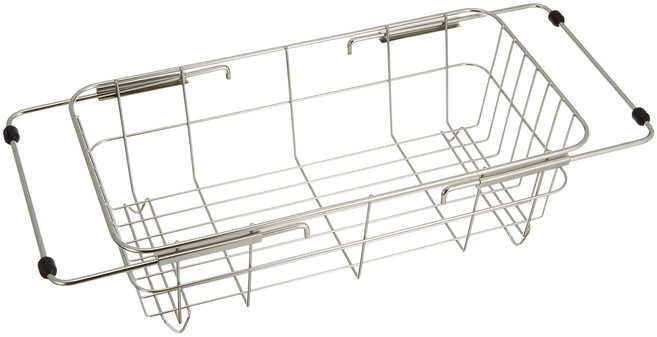 조개 KAI 물 키리카고 더블 슬라이드 싱크 바구니 New Cook Day DR5432, 1개, 5) DR-5432