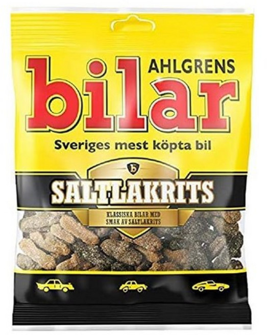 Bilar 스웨덴 차종 비랄 마시멜로 소금 라크리츠 맛 구미 100g×4봉 세트 스웨덴 과자입니다