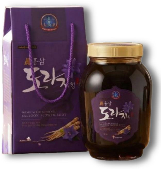 홍삼 도라지청 100%국산 기관지 기침 가래 도라지청, 2.4kg, 2개