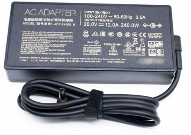 240W 20V 12A AC 전원 어댑터 노트북 충전기 ASUS TUF Gaming F15 F17 FA507 ROG Zephyrus M16 GU603 호환, 01 US