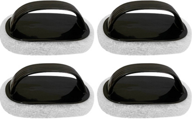 좋은양품 욕실청소 스펀지 브러쉬, 블랙, 4개