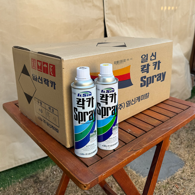 일신 락카 스프레이 DIY 1박스 무광 유광 코팅 페인트 스프레이, 은색, 40개, 420ml