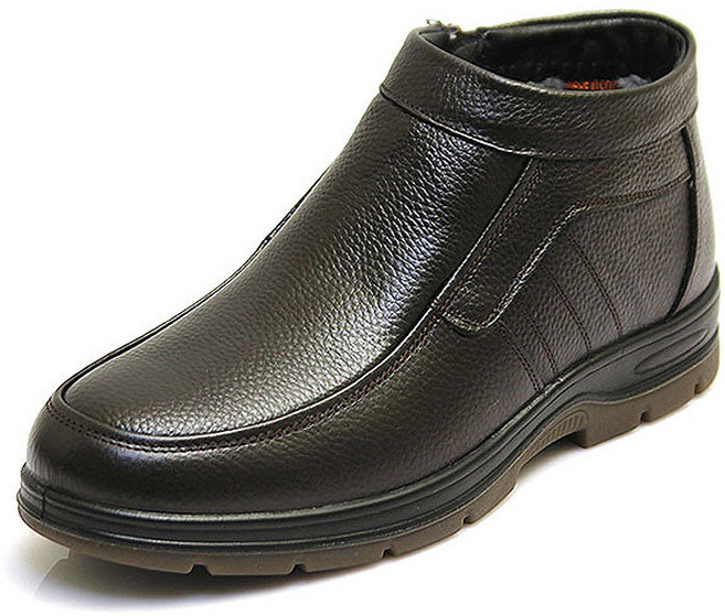 [모피어스] 소가죽 따뜻한 내피 털 하이탑 남성구두 방한화 로퍼 캐주얼화 MF H5009