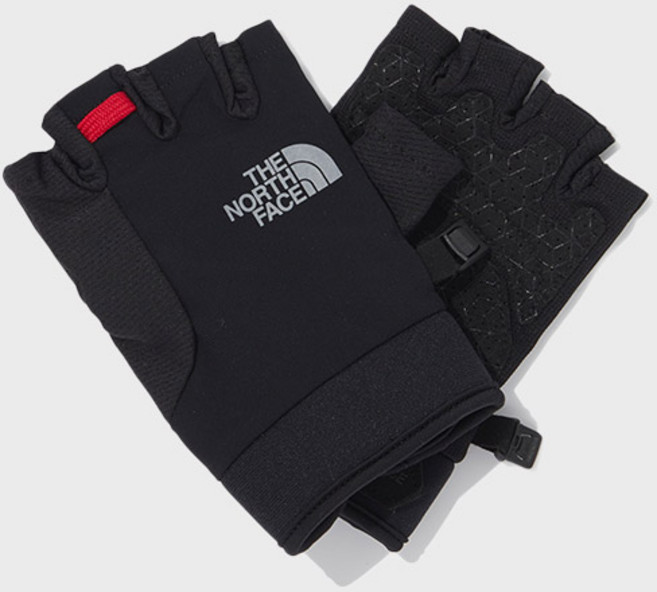 [노스페이스] 쿨 트래킹 하프 글러브 NJ3FQ03A_BLK, 1개, BLACK