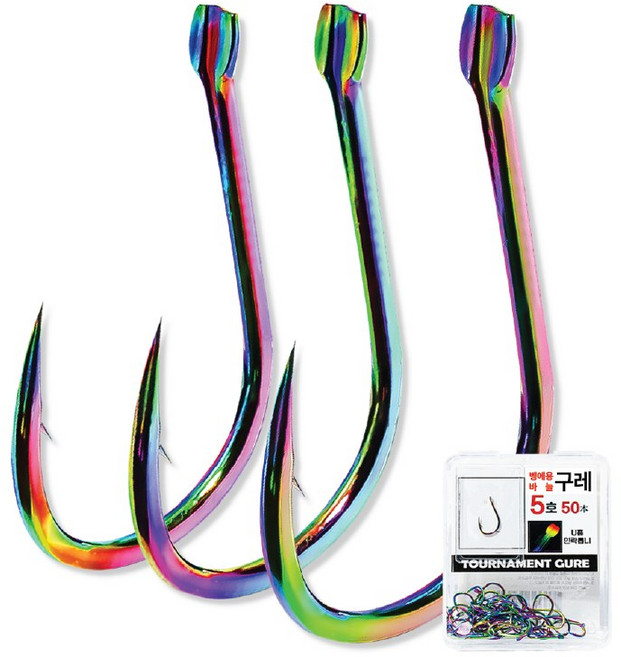 티타늄 벵에돔 바늘 대용량 100개 구레 티탄 바늘 보관케이스, 1세트, 100개입