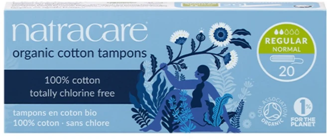 Natracare 유기농 순면 탐폰 레귤러 노말 20개입, 1개 - 쿠팡