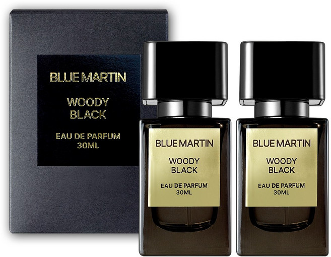 블루마틴 우디블랙 여자가 좋아하는 남자향수 우디향 머스크향 남성 니치향수, 30ml, 2개