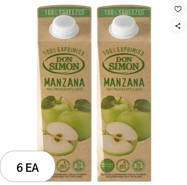 돈시몬 착즙 애플주스 사과주스 1L 6개 저온살균 신선한