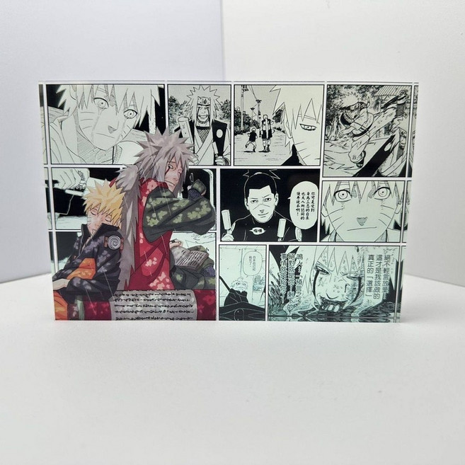 나루토 지라이야 아크릴 블럭 아크릴 스탠드, 10x15cm 크기, 두께 10mm