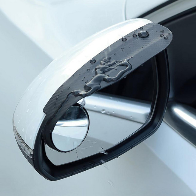 사이드미러 보조거울 각도조절 빗물 방지 커버 2개세트 사각지대 주차 보조 백미러 볼록 원형, 1개, 멀티레인커버미러