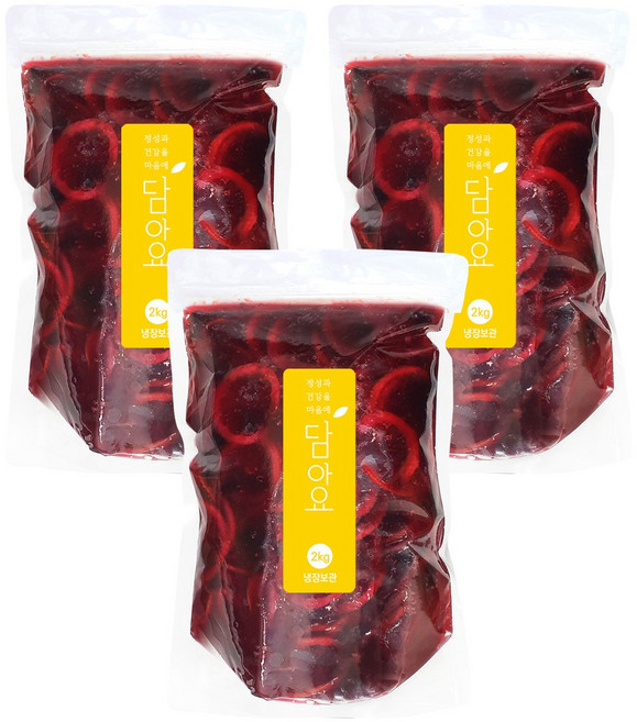 담아요 수제 베리청(정백당), 3개, 2kg