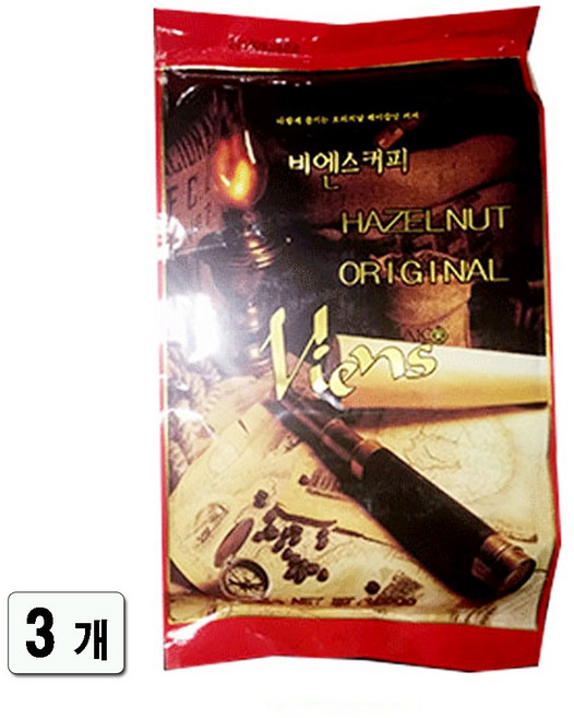 비엔스 헤이즐넛 오리지널 설탕커피, 1kg, 3개, 1개입
