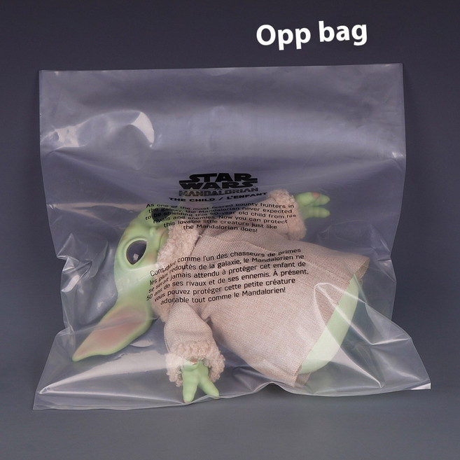 14세이상 스타워즈 그로구 플러시 - 6인치/17cm 천 요다 만달로리안 소장품 피규어 키체인 펜던트 선물 완구, WHITE, 1개