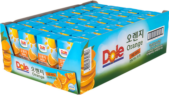 돌 오렌지 주스, 120ml, 32개