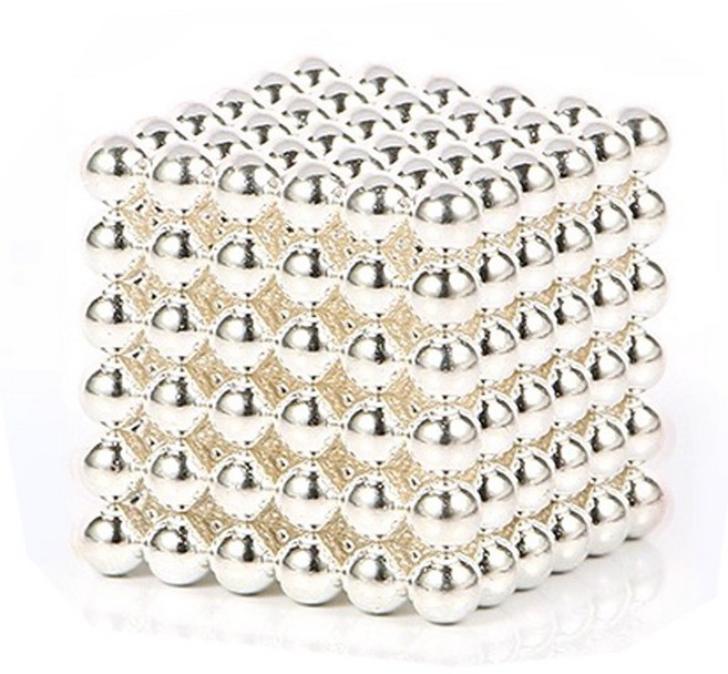 GouRealm 5mm 자석볼 네오큐브 마그네틱볼, 은백색, 1개