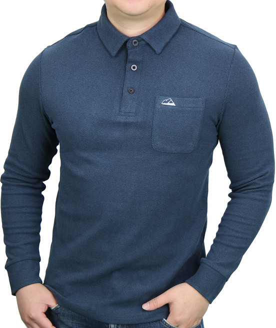 마운티스트 모던텍스 니트터치 기모카라티 (남) 겨울 따뜻한 출근룩 폴로티셔츠