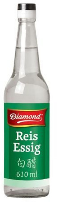 DIAMOND 쌀식초 5 산성 스시밥 양념 및 정제용 식초 비건 - 1 x 610ml, 1개