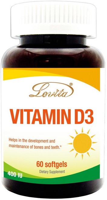 Lovita 愛維他 維生素D3 400IU, 60顆, 1罐