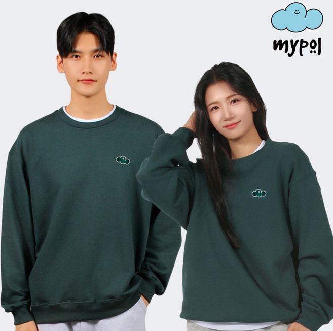 마이폴 유니크 오버핏 맨투맨 빅사이즈 커플