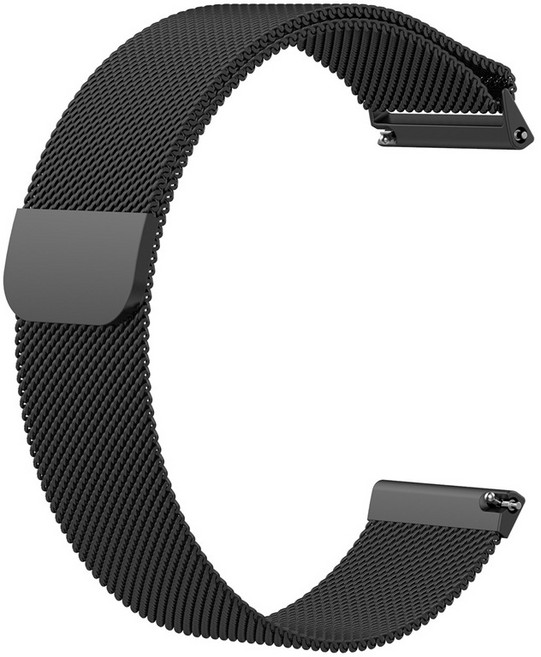 Garmin Venu 3S GPS 磁吸不鏽鋼金屬錶帶, 黑, 1個