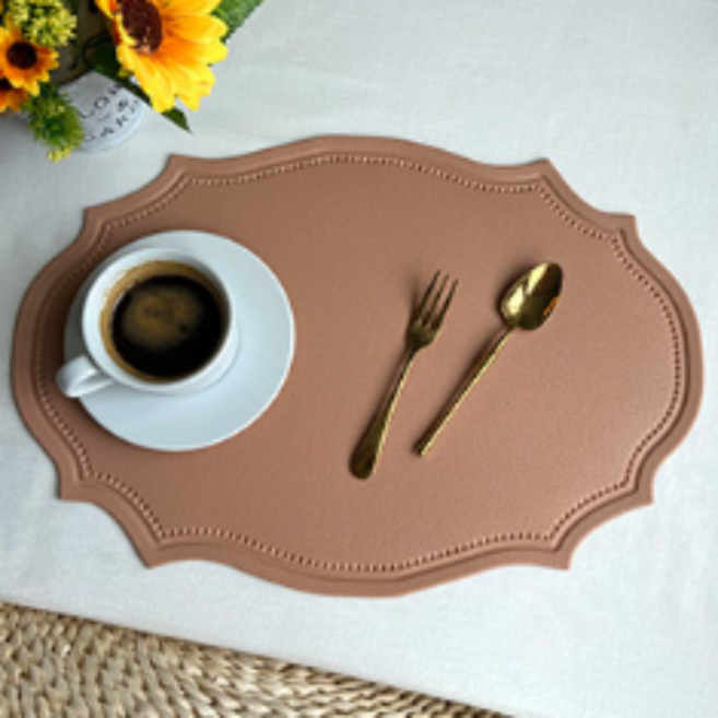 엠스윕 유럽풍 엔틱 테이블매트, 핑크, 30 x 43 cm, 2개