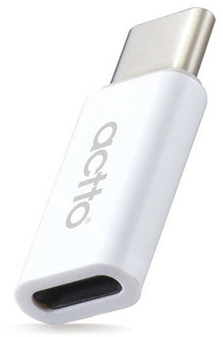 엑토 8핀 to C타입 변환 젠더 USBA-12, 하얀색, 1개